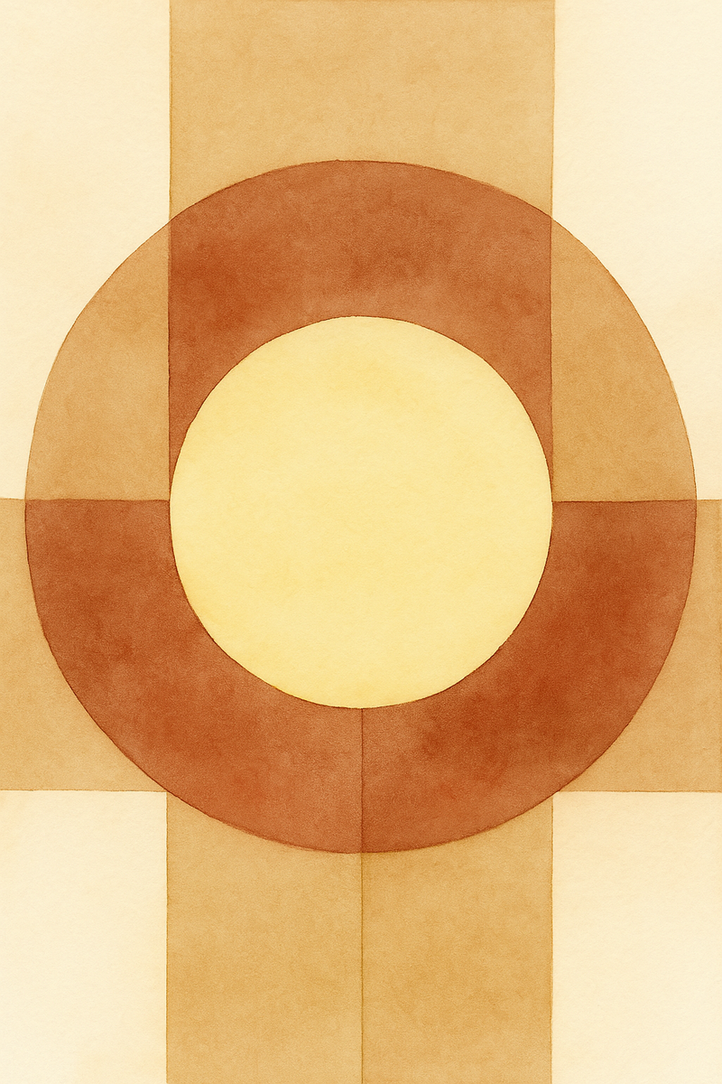 Nordic Sun Tile — Scandi Clay Prints VI