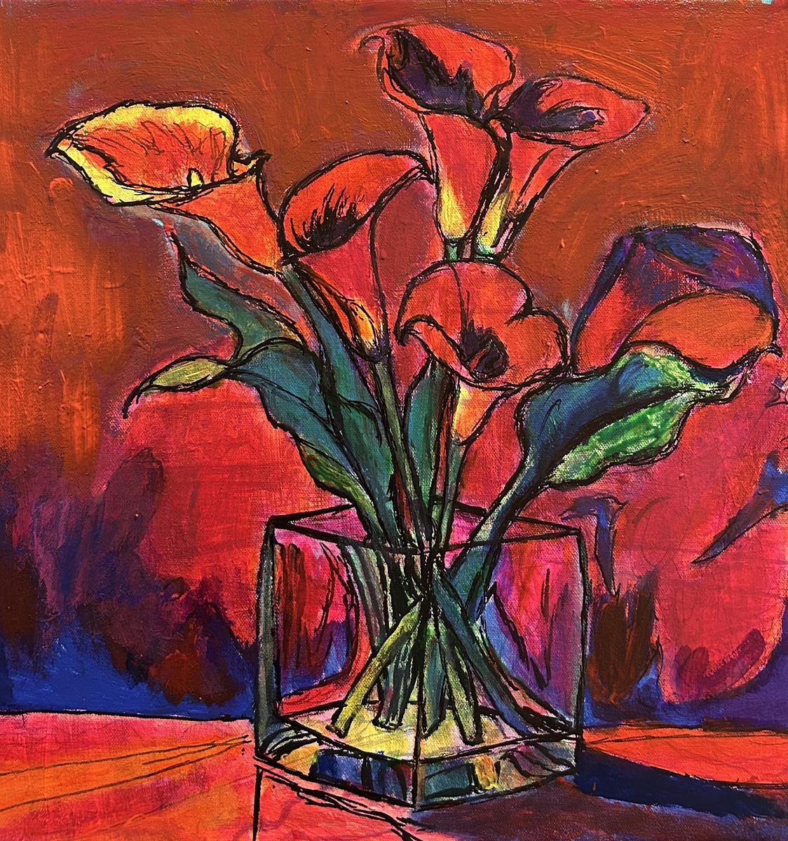 Crimson Calla Glow